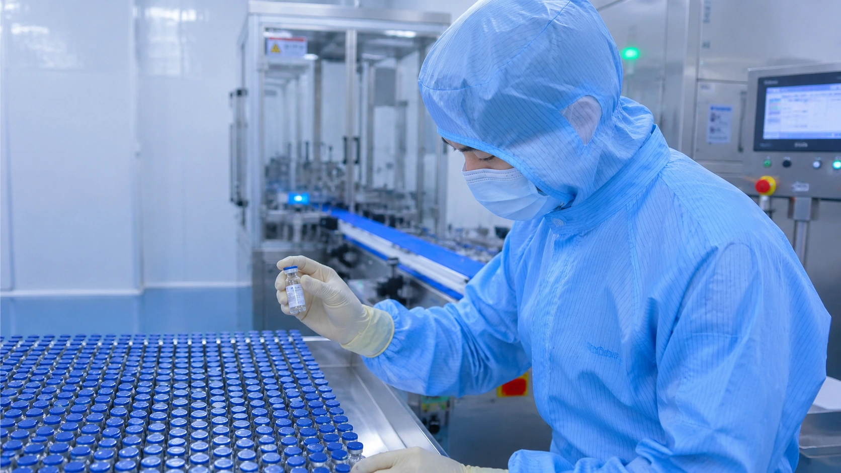 Peptide filling and finishing area